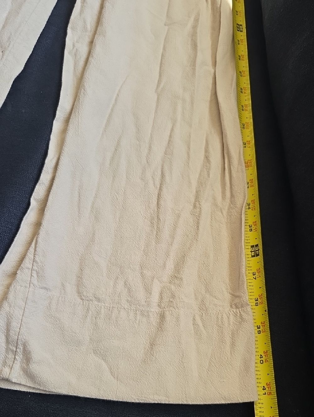 Free People High-Waist Wide Leg Pants - Cream - Picture 7 of 8